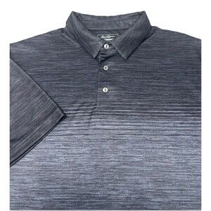 Ben Hogan Mens Large Two Tone Gray Short Sleeve Polo‎ Shirt